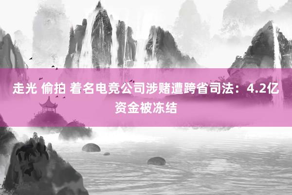 走光 偷拍 着名电竞公司涉赌遭跨省司法：4.2亿资金被冻结